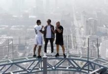 Фото - Бойцы Шлеменко и Илич встретились на крыше небоскреба перед турниром