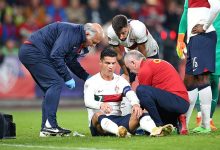 Фото - Роналду разбили нос в матче сборной Португалии против Чехии
